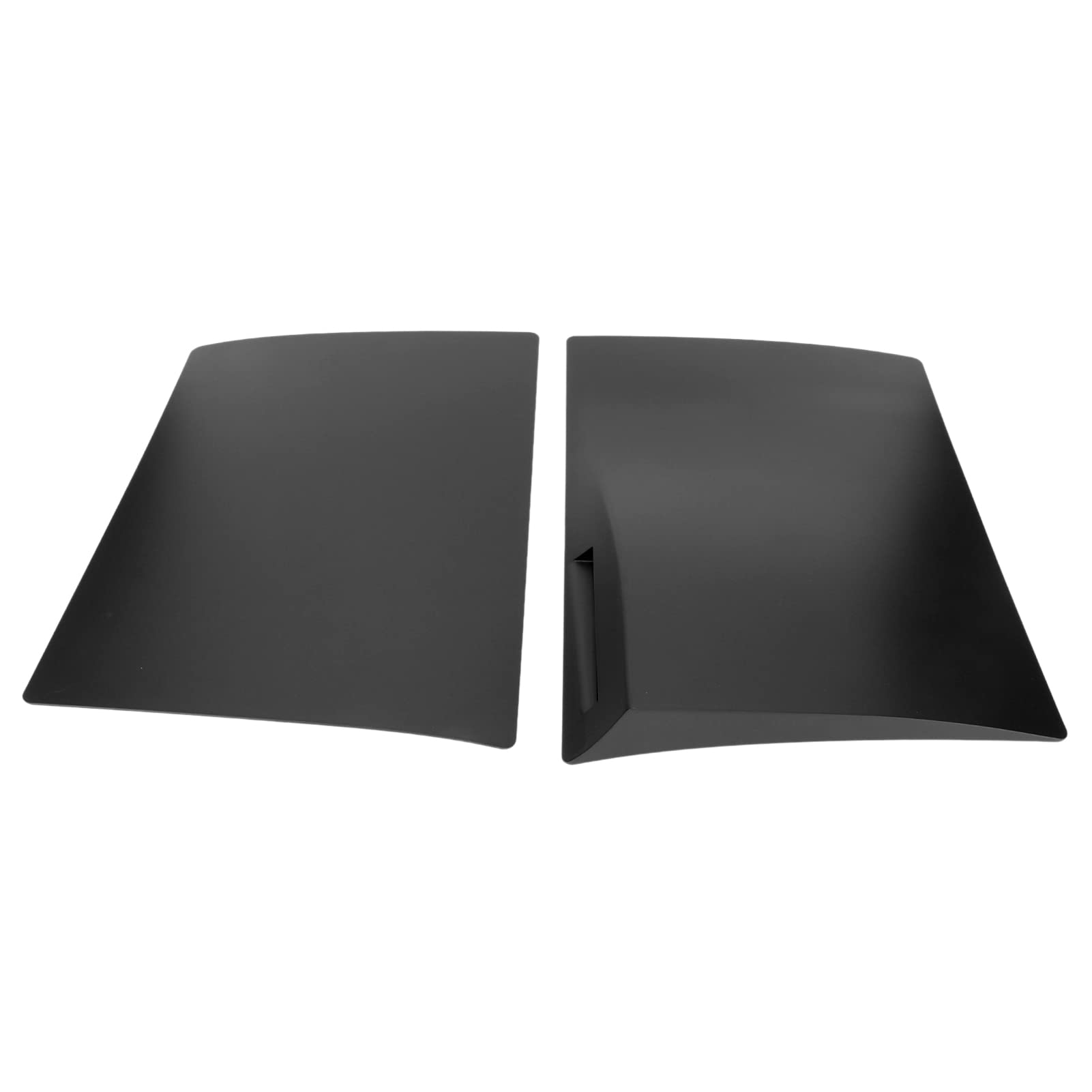 Premium PS5 Faceplate Cover - 2pcs Replacement Console Panel Protector Shell Case for PS5 Optical Drive Version (Black) | Durable Protection & Stylish Upgrade for Gaming Setup