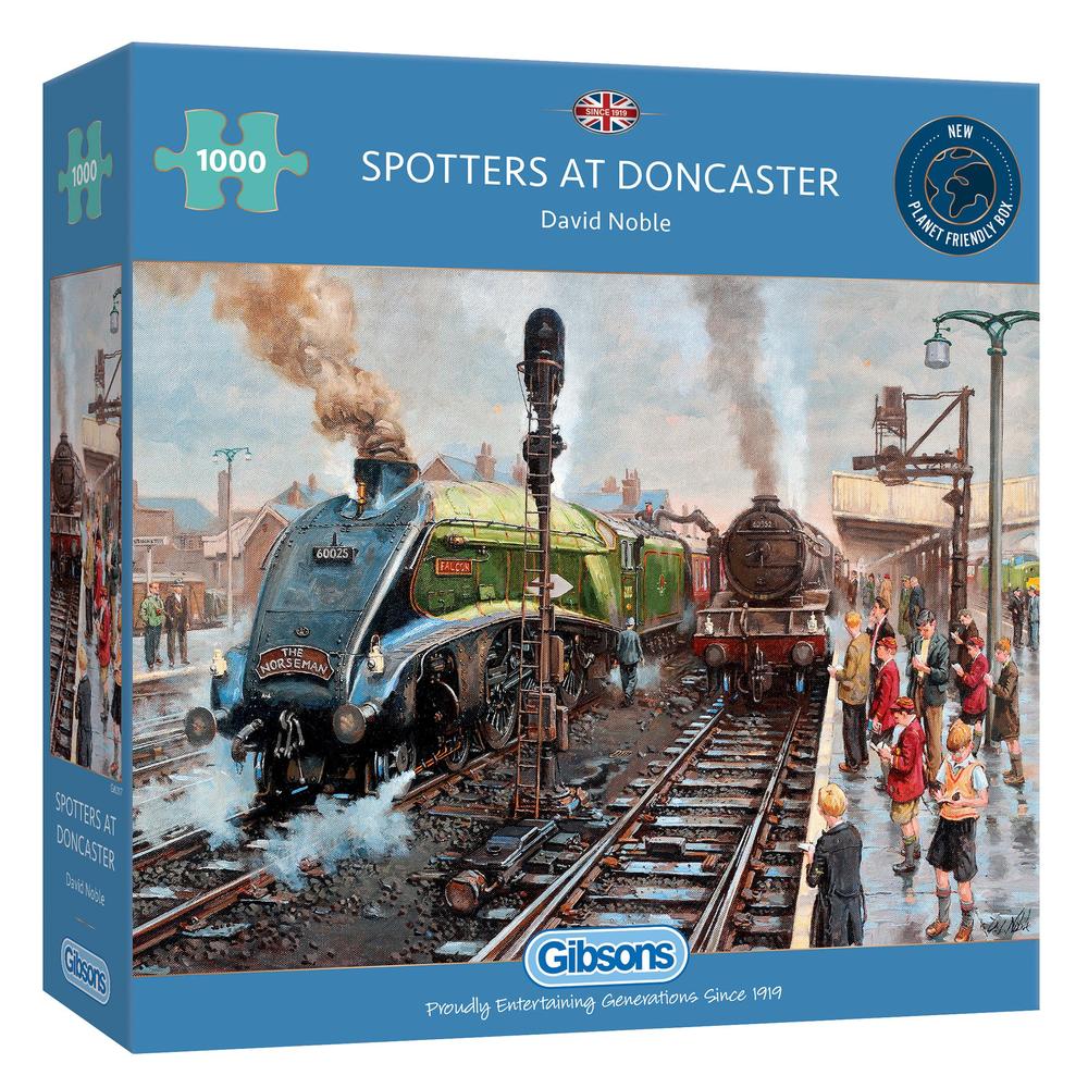 Gibsons 1000-Piece Jigsaw Puzzle - Spotters at Doncaster by David Noble | Challenging Adult Puzzle for Relaxation & Family Game Night