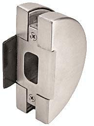 CRL Brushed Stainless Steel Lever Lock Glass Keeper by CR Laurence | Secure Glass Door Hardware for Commercial & Residential Use