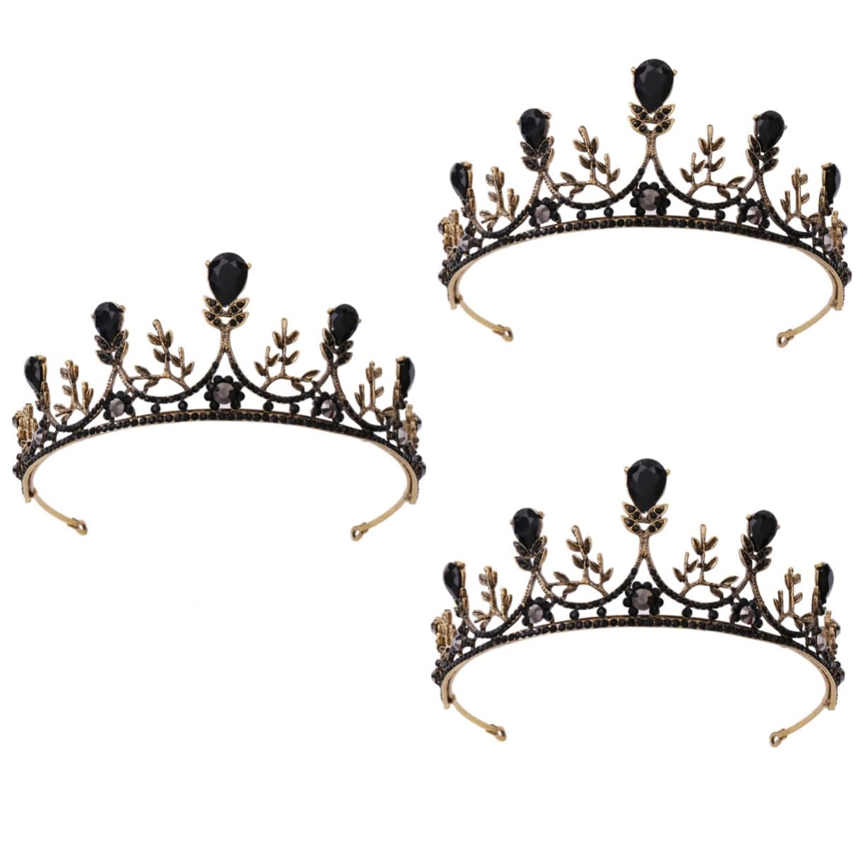 Beaupretty Baroque Crown Set - Vintage Miss Accessories for Weddings & Parties