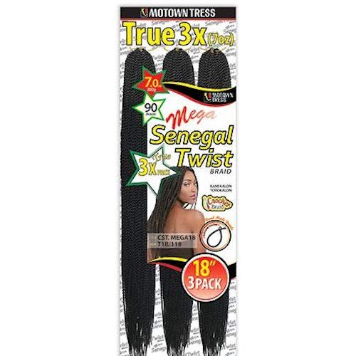 Motown Tress Mega Crochet Senegal Twist Braid 18
