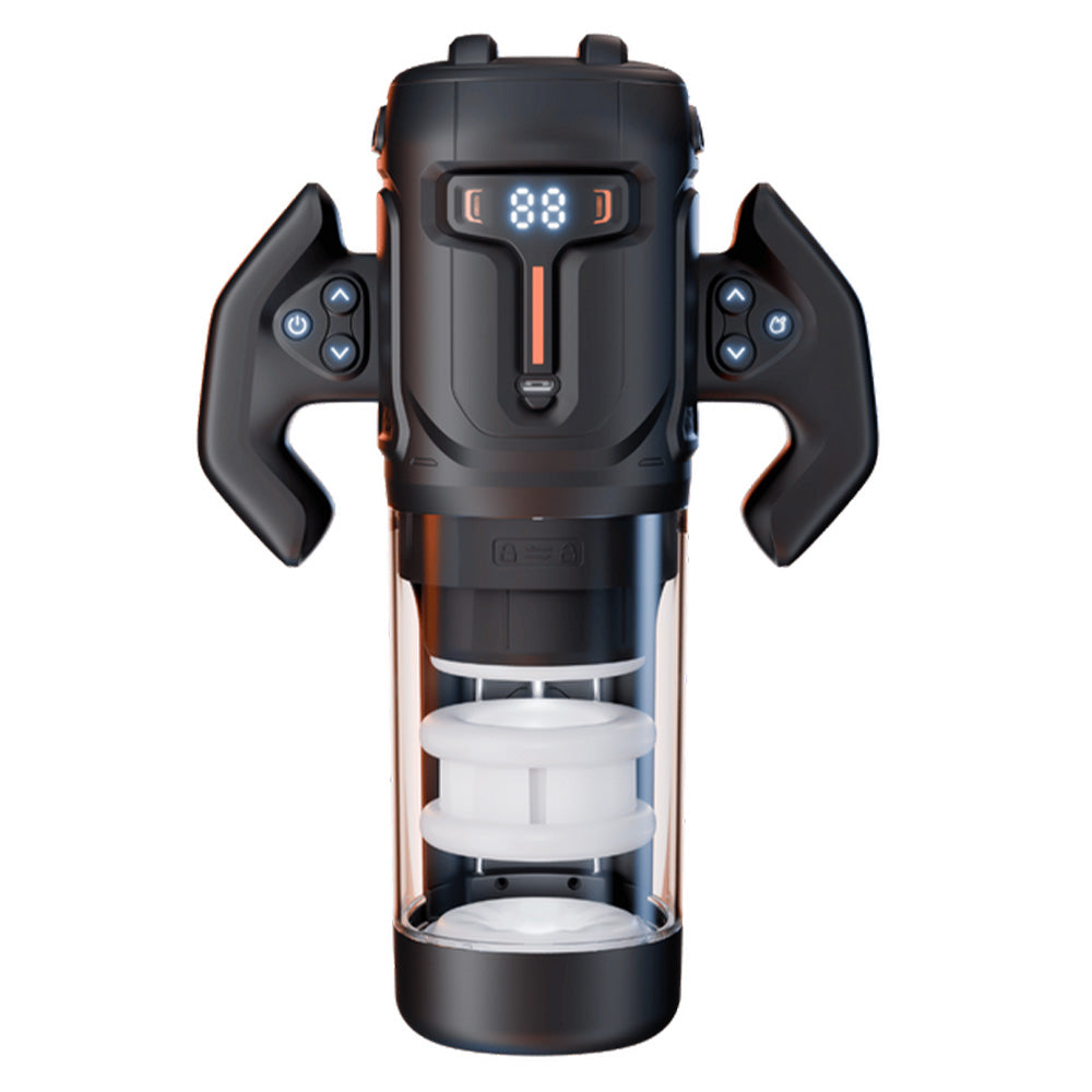 Amovibe Turbo Automatic Thrusting & Rotating Male Masturbator - Hands-Free Adult Toy for Solo Pleasure & Stress Relief