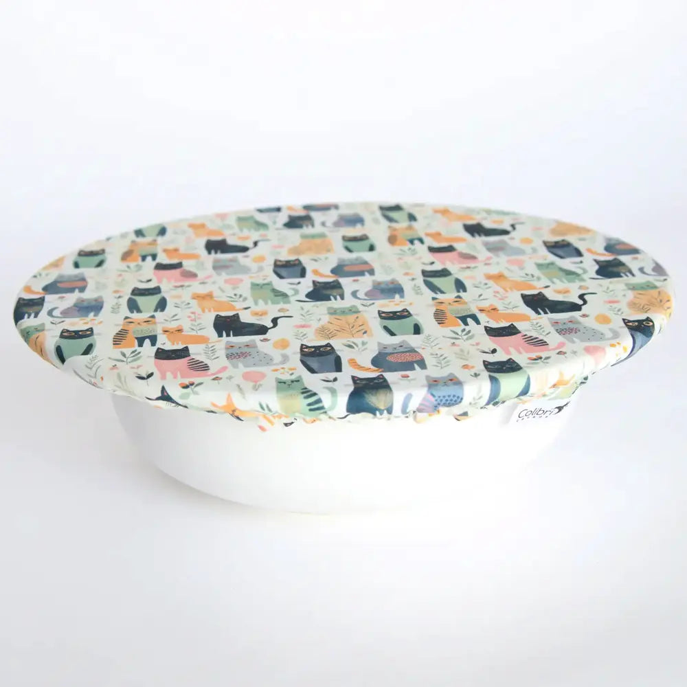Colibri Extra Large Bowl Cover Set for Cats - Reusable Food Bowl Covers, Keep Pet Food Fresh, Perfect for Indoor & Outdoor Feeding, Travel, and Camping