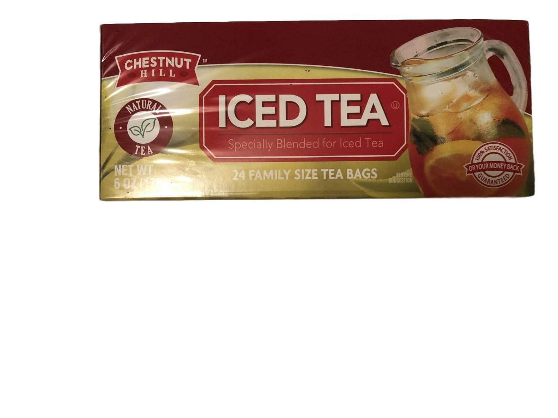 Premium Chestnut Hill Iced Tea Bags - 24 Count (6 oz) | Refreshing Cold Brew Tea for Summer, Picnics & Outdoor Gatherings