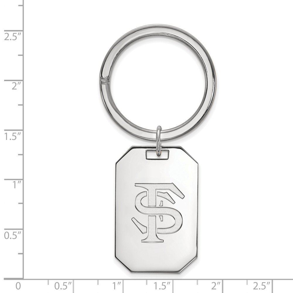 Florida State Keychain - Sterling Silver Key Ring - Perfect for Gifts, Travel & Home Decor