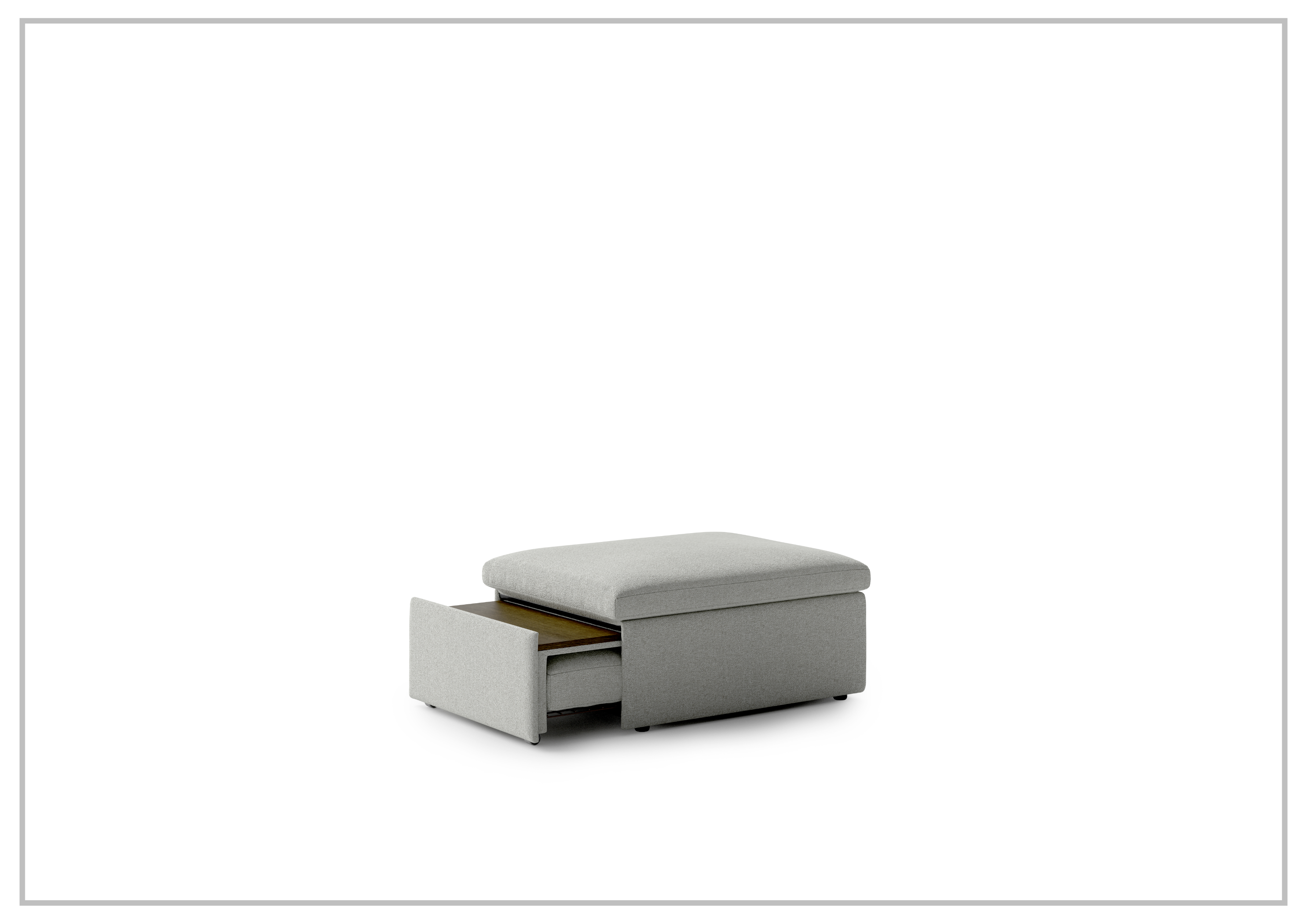 Luonto Otto Cot Size Sleeper Ottoman with Storage Drawer - Convertible Daybed for Guest Room, Nursery & Small Space Living - Perfect for Apartments, Dorms & Home Offices