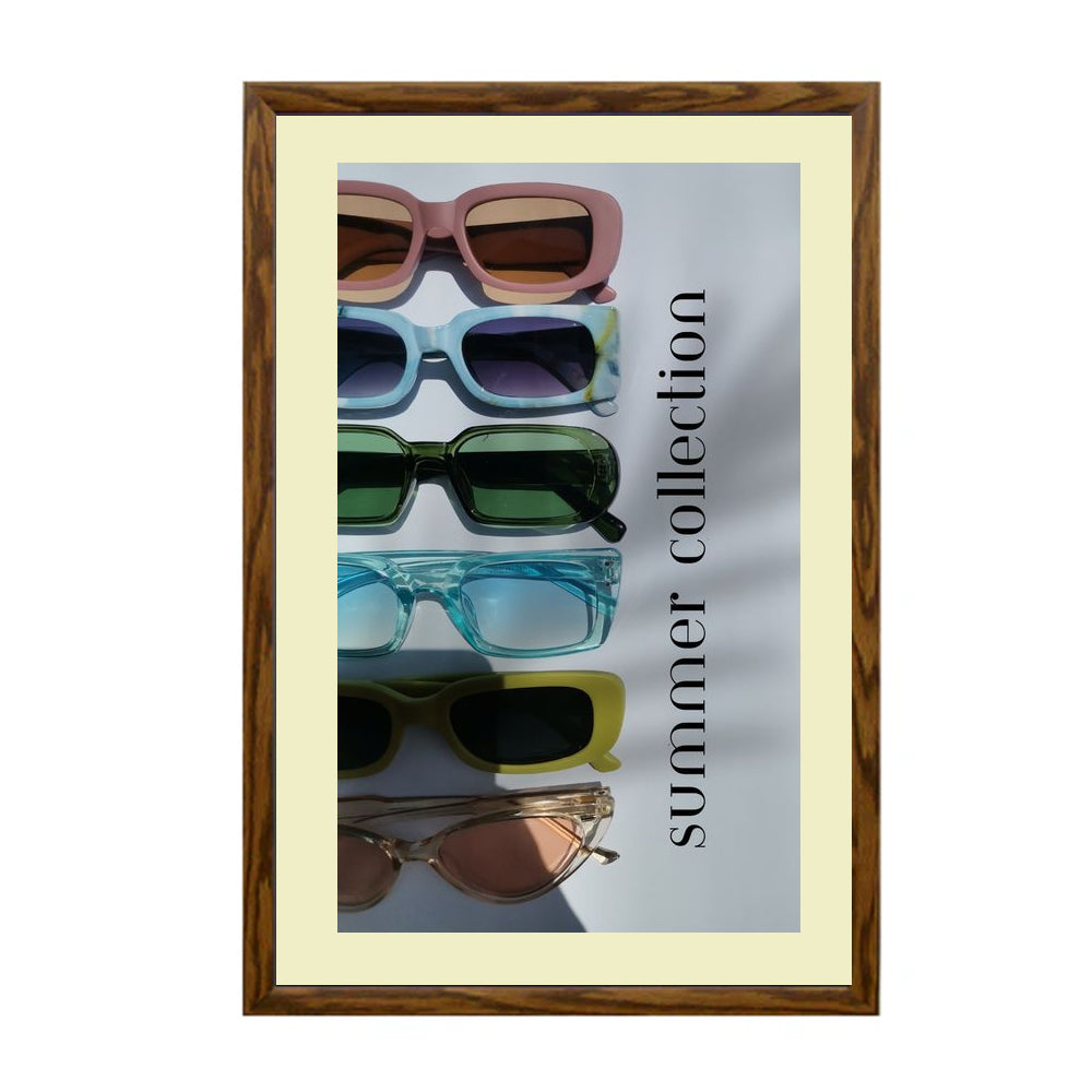 24x48 Designer Wood Snap Frames for Posters - 4 Wide Matboard - Perfect for Art Displays, Gallery Exhibits & Home Decor