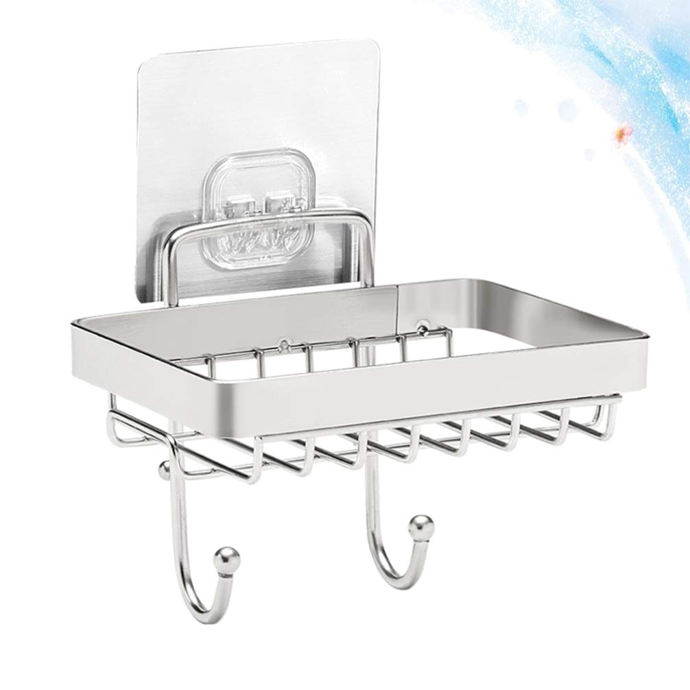 Cabilock Hanging Sponge & Soap Holder - Rustproof Bathroom Sink Storage Rack for Kitchen & Bathroom Organization (1-Pack) - Perfect for Small Spaces, RV, Dorm & Apartment Living