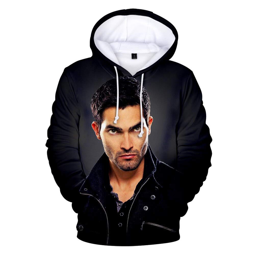 Teen Wolf Derek Hale Hoodie - 3D Printed Harajuku Style Unisex Sweatshirt | Casual Wear, Cosplay & Anime Fan Gift
