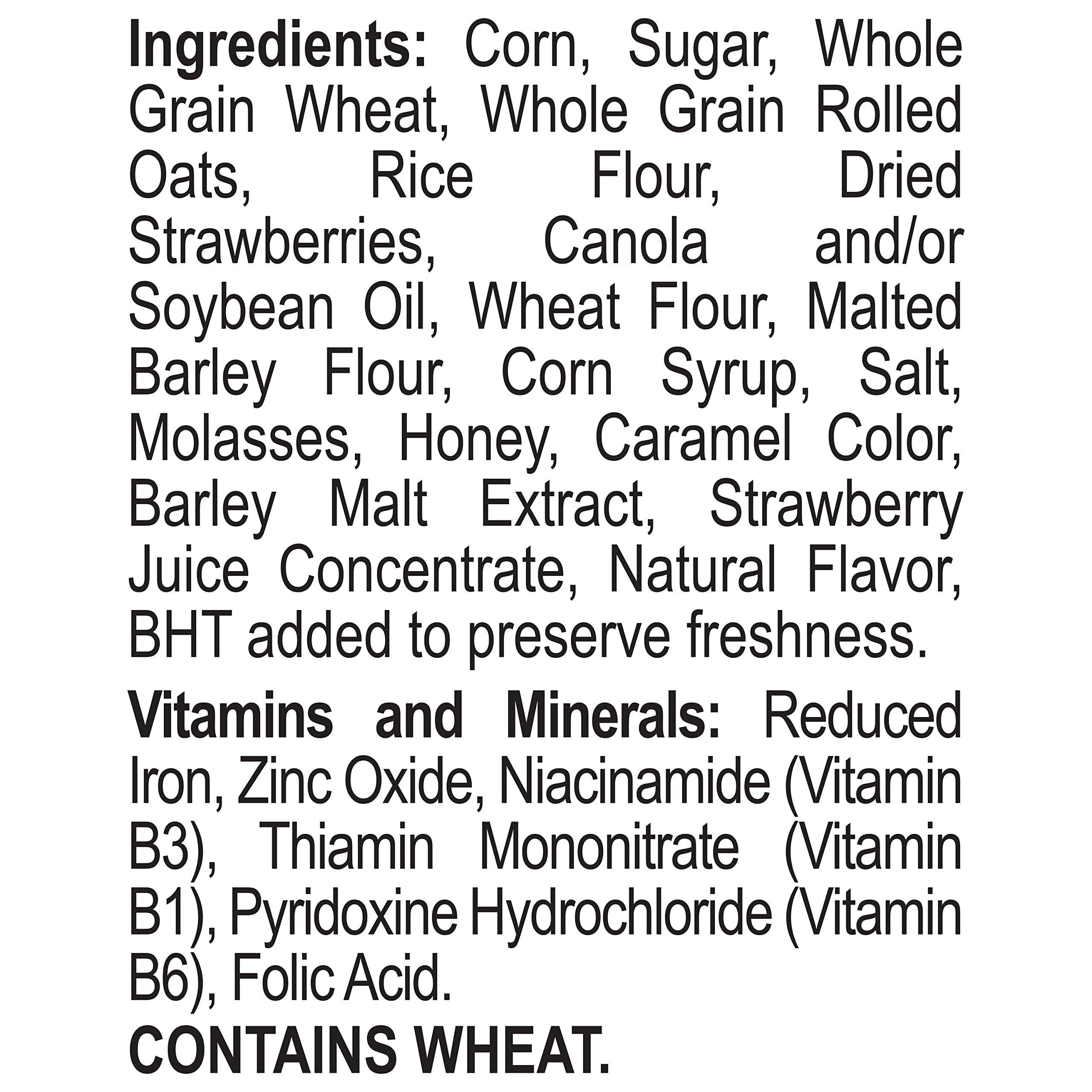 Honey Bunches of Oats with Strawberries Breakfast Cereal - Crunchy Honey Oats & Real Strawberry Flakes, 11 oz Box - Perfect for Family Breakfast & Healthy Snacking