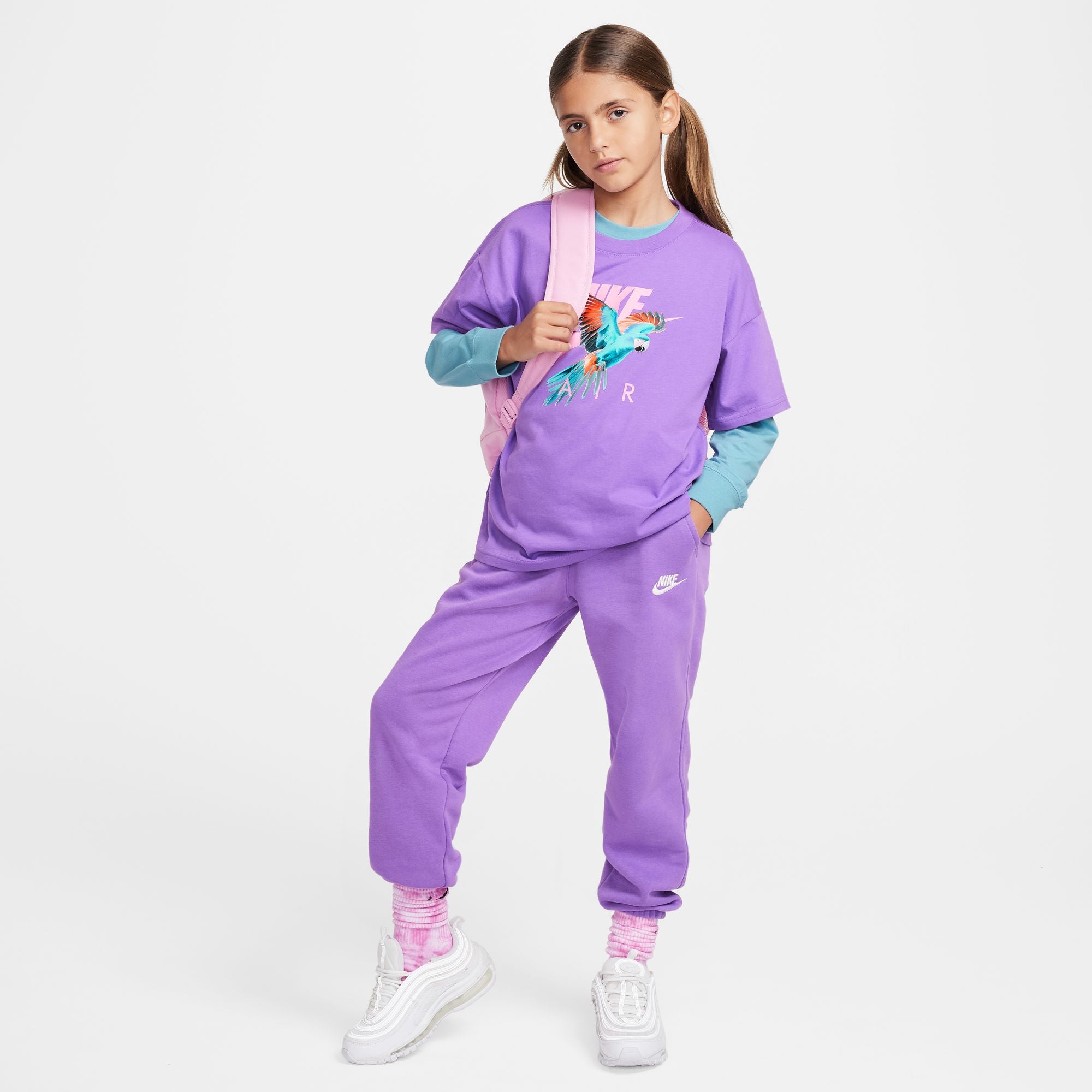 Girls' Nike Youth Club Fleece Pants - Soft & Comfortable Joggers for Kids, Girls' Athletic Lounge Pants for School, Play & Everyday Wear
