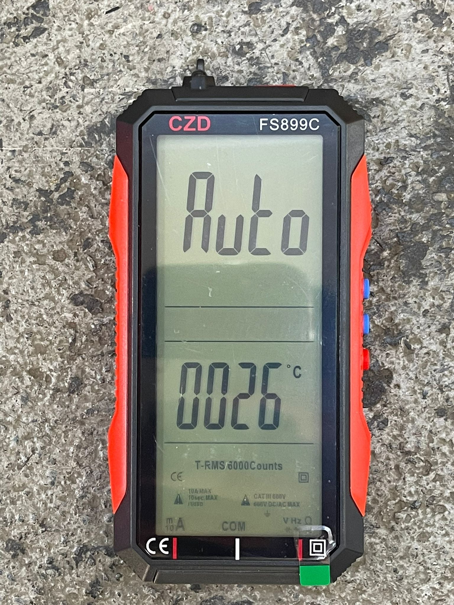 FS899C AC/DC Digital Multimeter - True RMS Auto-Ranging Multitester for Home, Car & Electrical Repairs | Voltage, Current, Resistance Tester | Ideal for Electricians, DIY & Automotive Use