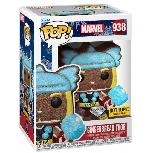 Marvel Avengers Gingerbread Thor Funko Pop! Vinyl Figure - Exclusive Diamond Collection - Perfect for Christmas Decorations & Marvel Collectors