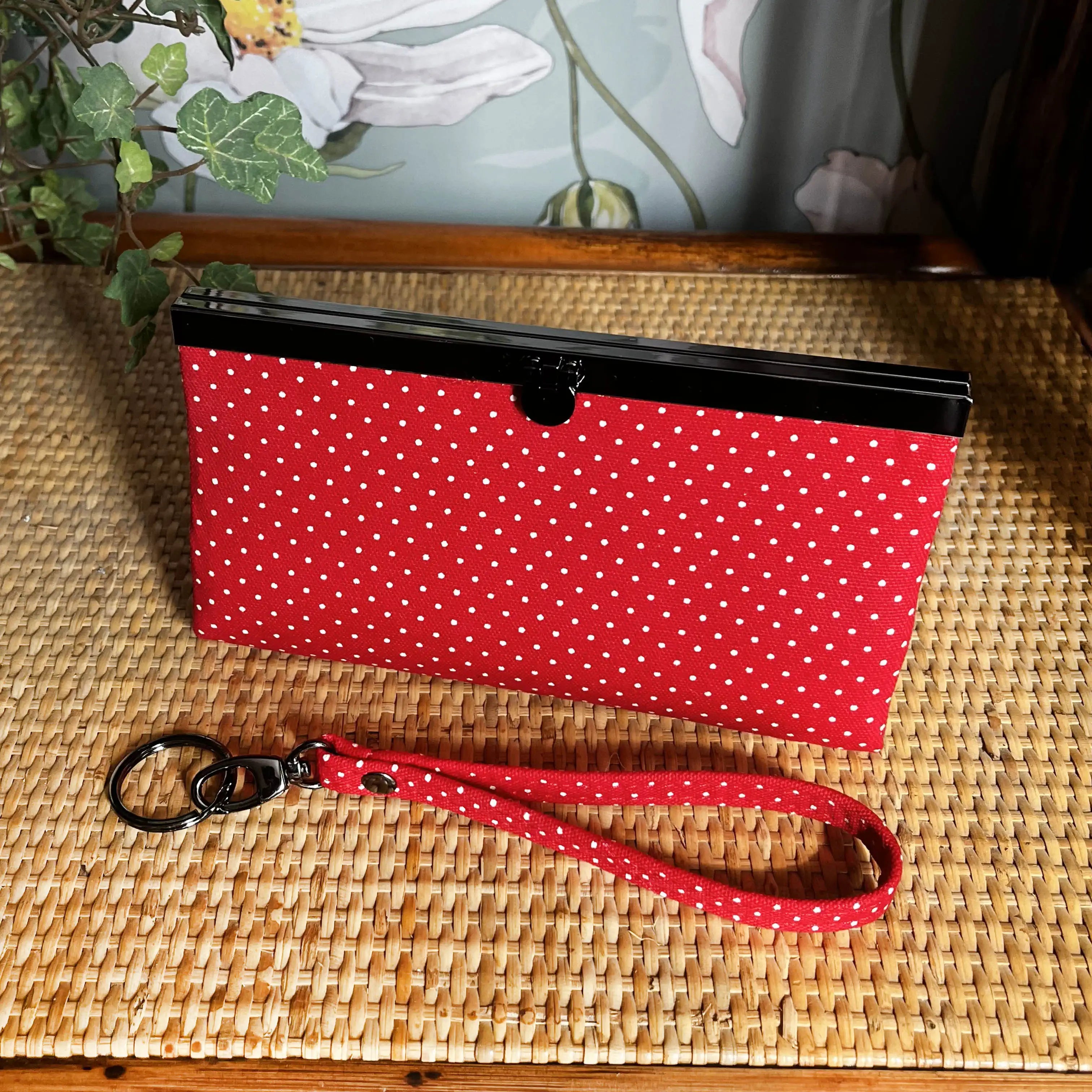 Diva Tiny Red Polka Dot Earrings in Gunmetal Finish - Perfect for Parties, Date Nights & Special Occasions