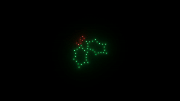 Christmas Light Show Drone Kit - 50 Synchronized LED Drones for Stunning Holiday Displays | Perfect for Outdoor Decorations, Parties & Events
