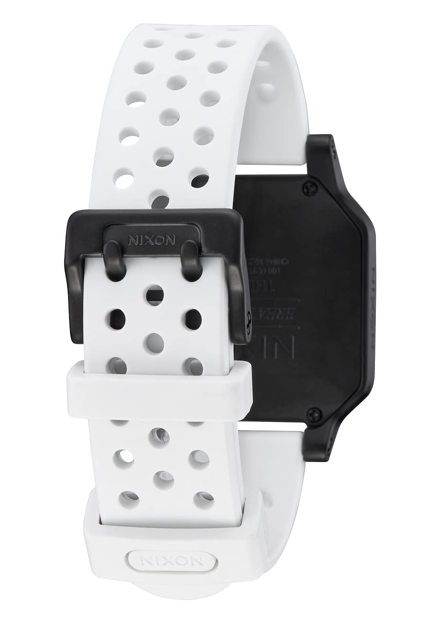 NIXON Heat A1320 Digital Sports Watch for Men & Women - 100M Water Resistant, Ultra Thin Lightweight Design with 38mm LCD Display & 20mm PU Band - Perfect for Running, Workout, Swimming & Outdoor Activities