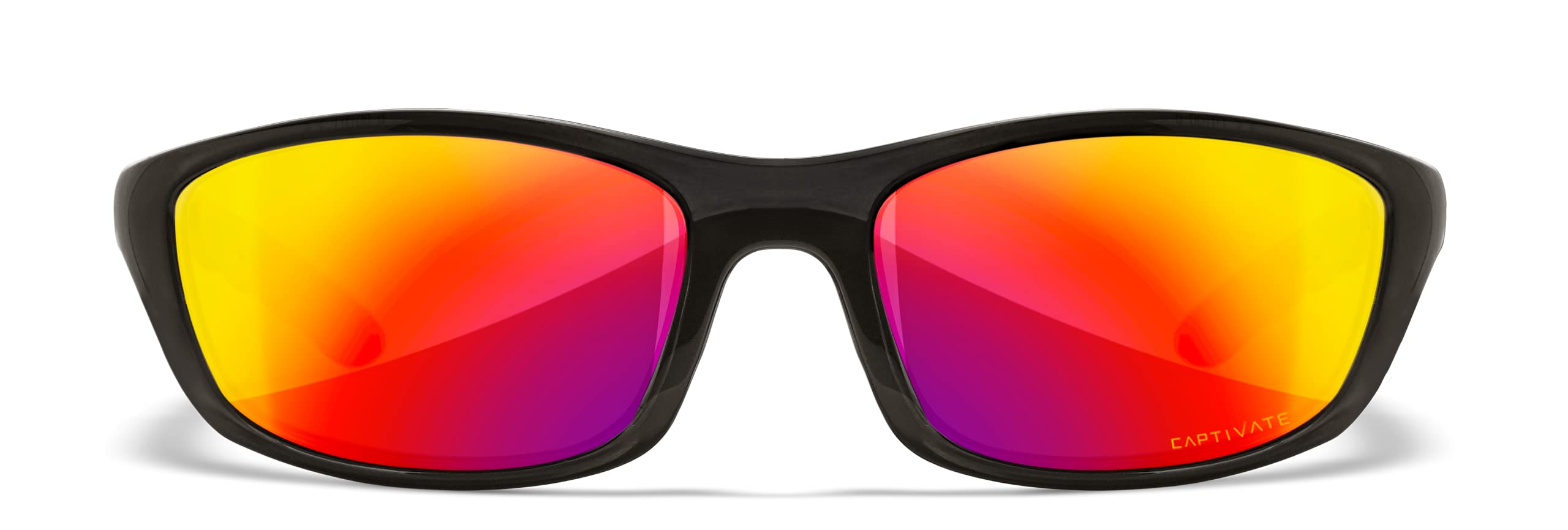 Wiley X P-17 Polarized Safety Sunglasses for Men & Women - UV400 Protection for Shooting, Fishing, Biking & Extreme Sports - Black Frame with Red Mirror Lens - Perfect for Outdoor Adventures & Active Lifestyles