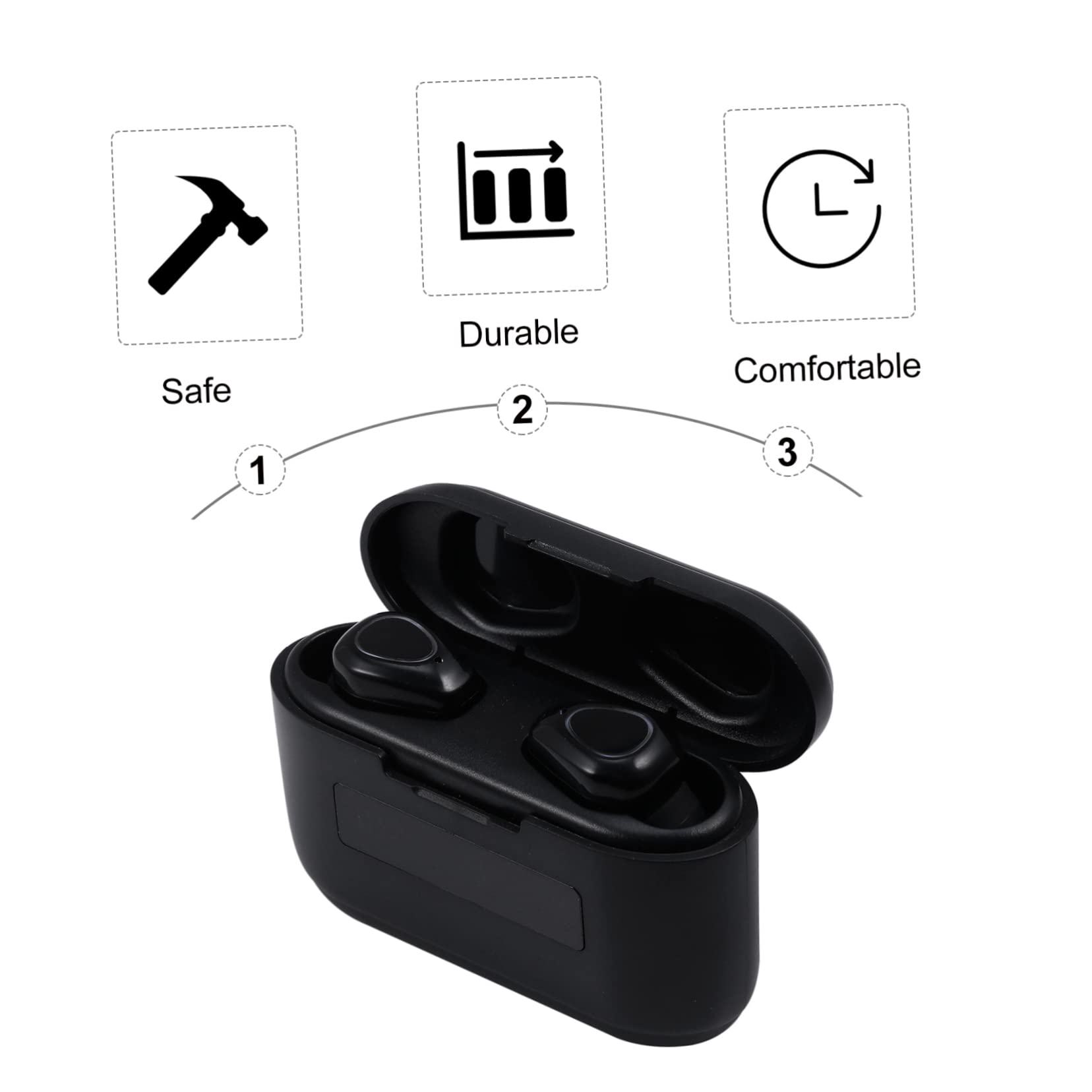 Hemobllo G40 Wireless Sports Earbuds - Bluetooth Stereo Headphones with Secure Fit for Running, Gym Workouts & Active Lifestyle