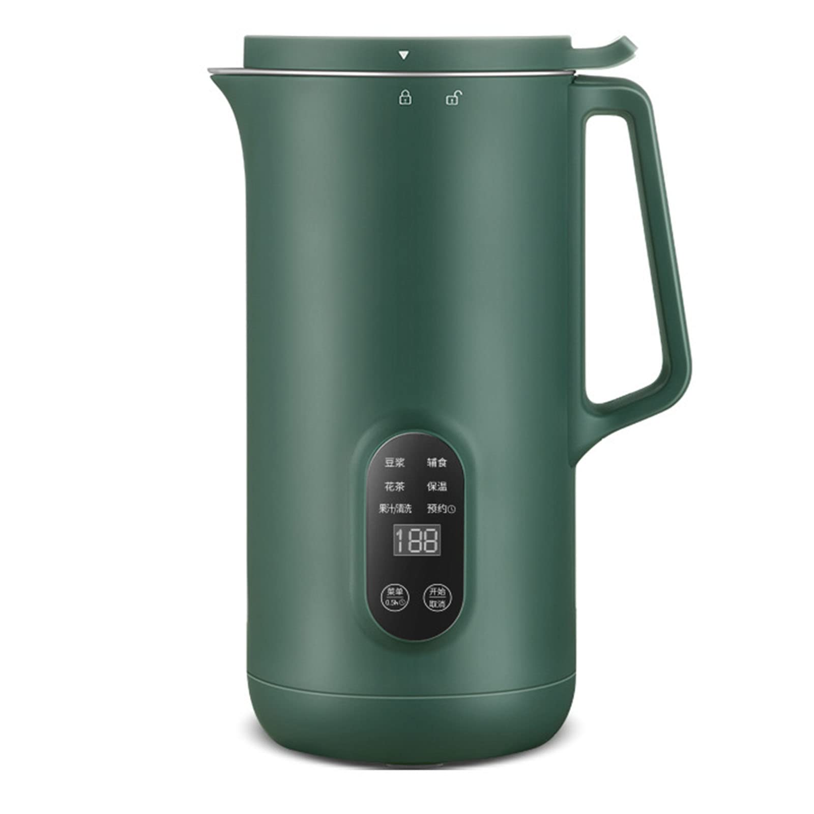 Mini Automatic Soy Milk Maker Machine - 350ml Quiet Multifunctional Soybean Milk, Soup, Juice & Baby Food Maker - Easy to Clean - Perfect for Home, Office & Healthy Breakfast (Green)