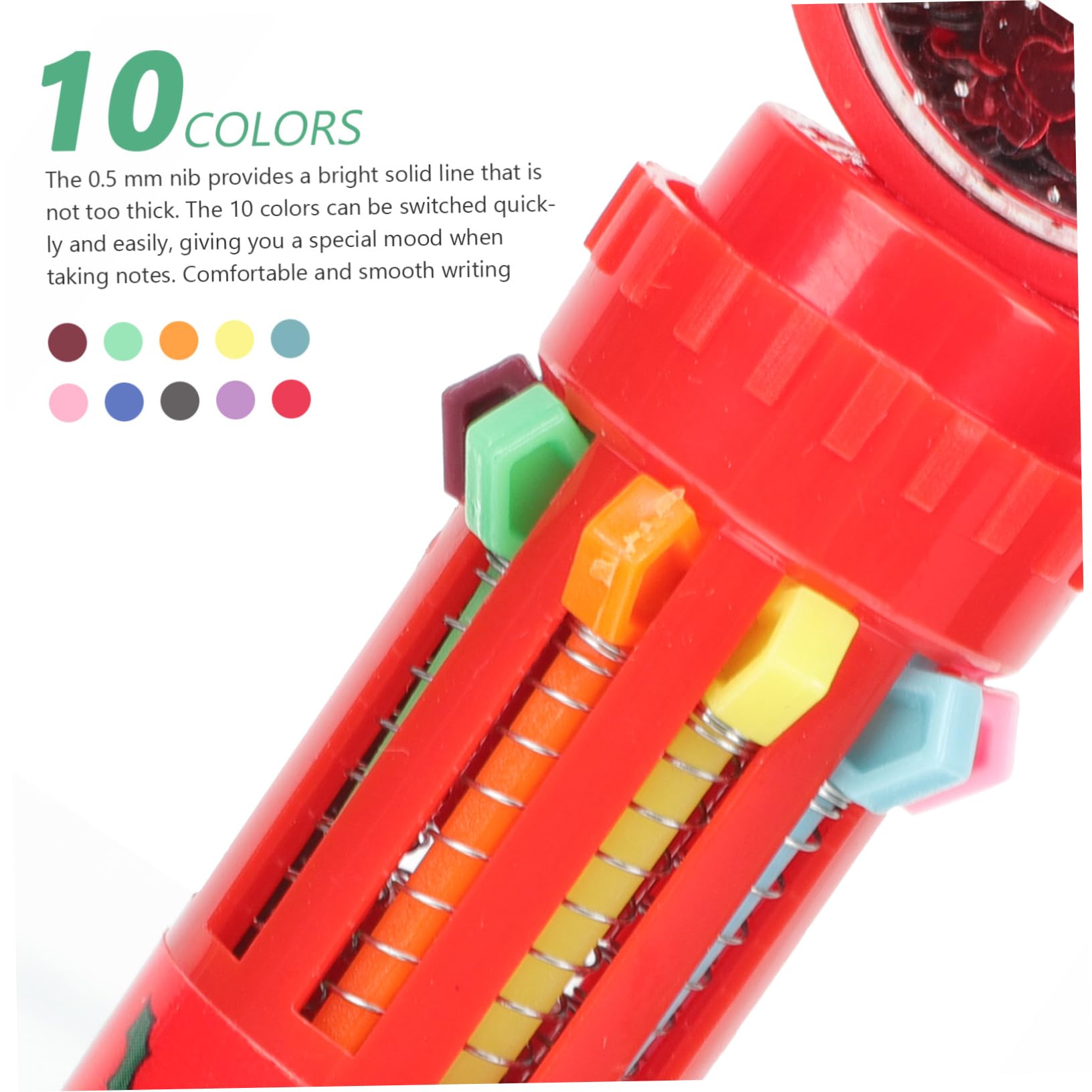 NUOBESTY 12-Pack Christmas Themed Ballpoint Pens - Festive Holiday Writing Pens for Office, School & Students - Perfect for Xmas Gifts, Cards & Holiday Decorations