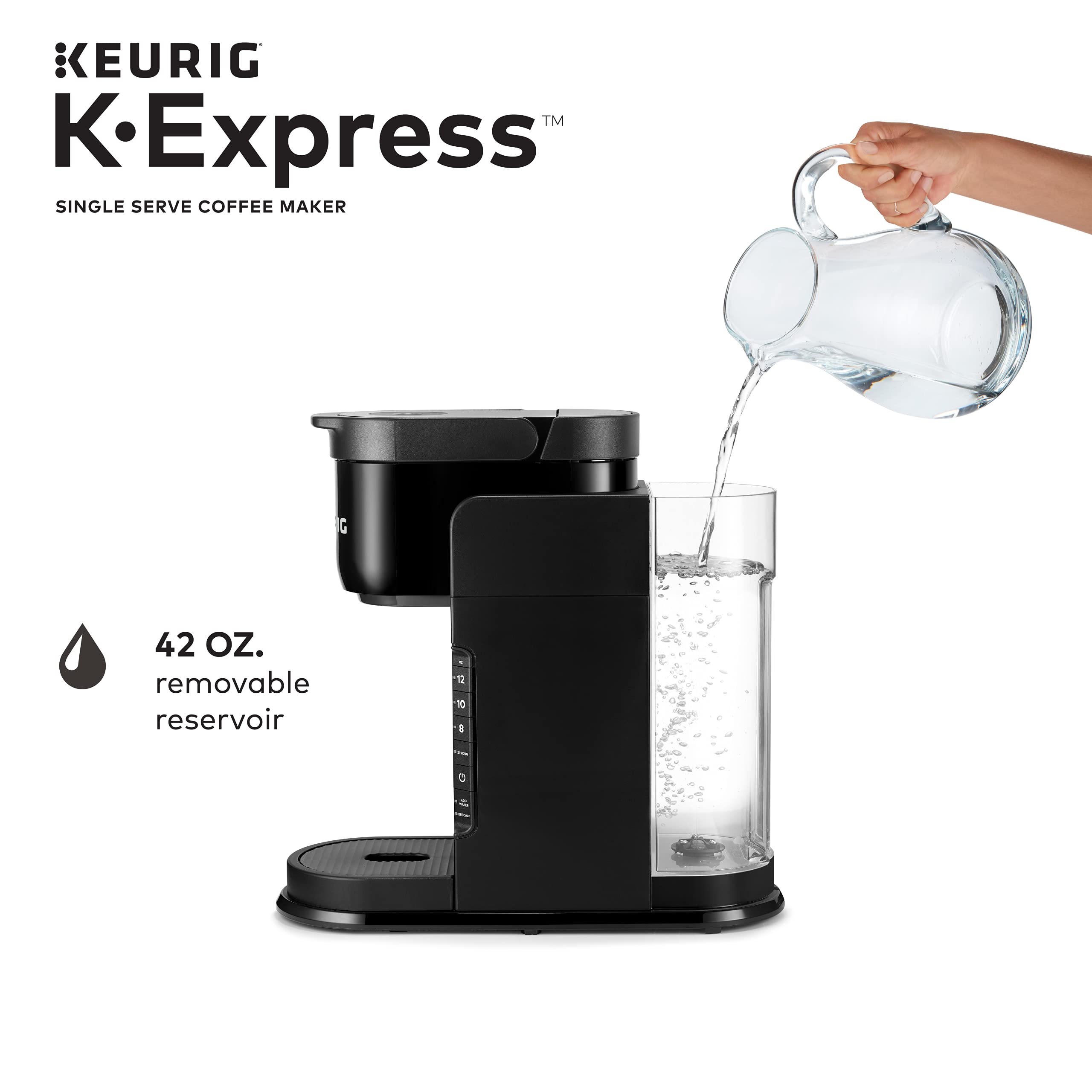 Keurig K-Express Single Serve Coffee Maker with 72 Café Bustelo Espresso Style Dark Roast K-Cup Pods - Fast Brewing for Home, Office & Small Spaces - Perfect for Espresso Lovers & Busy Mornings