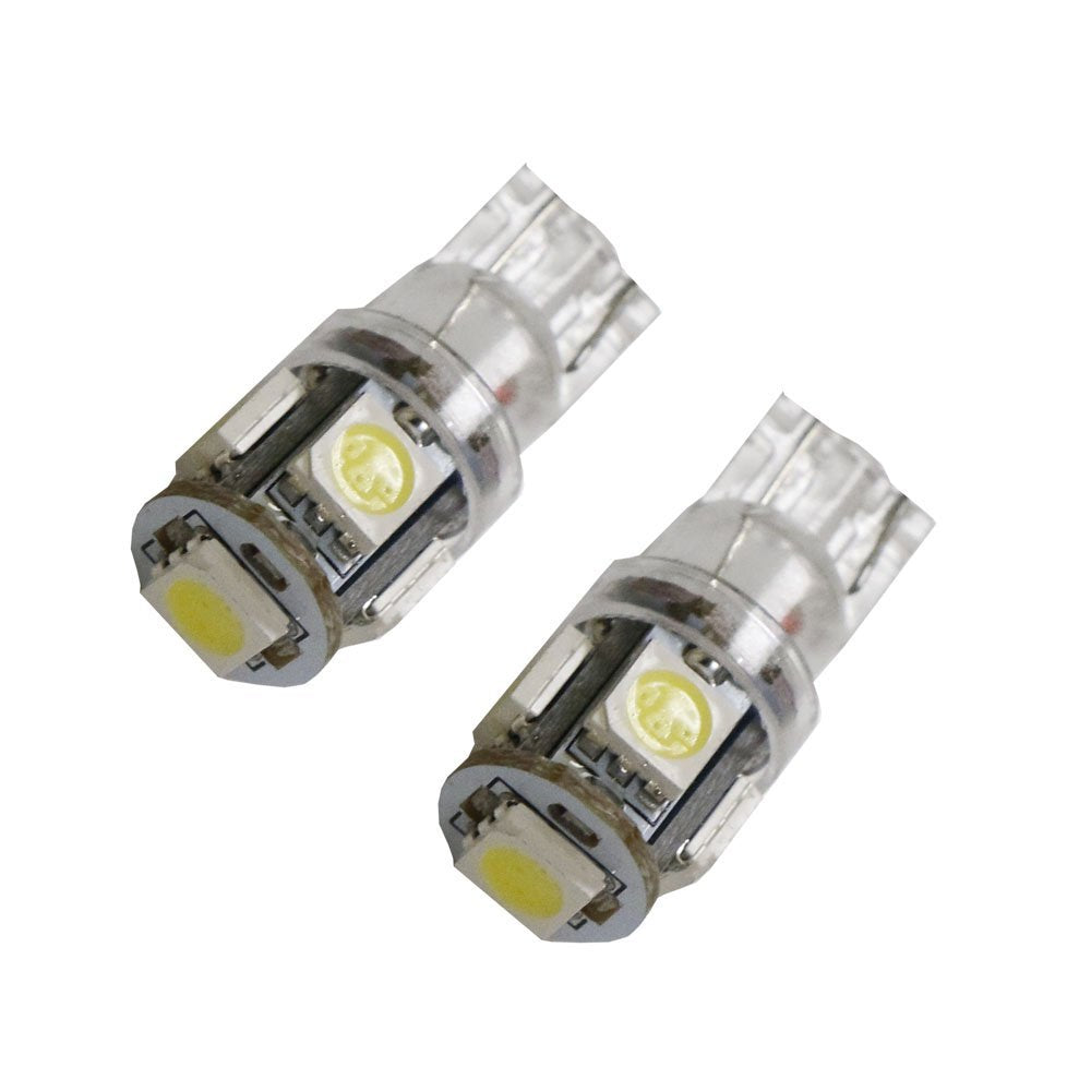 10-Pack 5 SMD 168 194 2825 LED Bulbs - Super Bright White Interior Lights for Cars, Trucks & SUVs - Perfect for Dashboard, Dome, Map, License Plate & Parking Lights