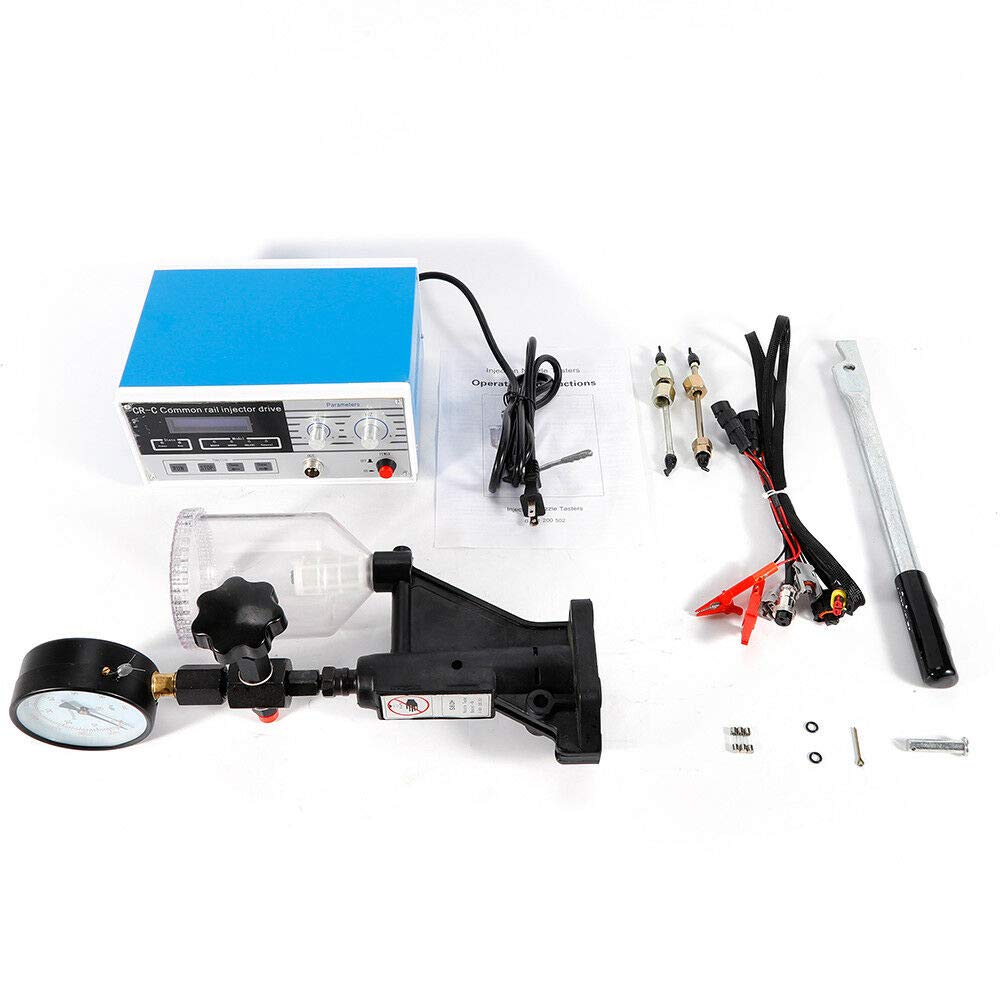 High Pressure Common Rail Injector Tester Kit - CR-C Multifunction Diesel Injector Tester with S60H 8000PSI for 6170 Diesel M14X1.5-M14X1.5 | Professional Diagnostic Tool for Diesel Engine Repair & Maintenance