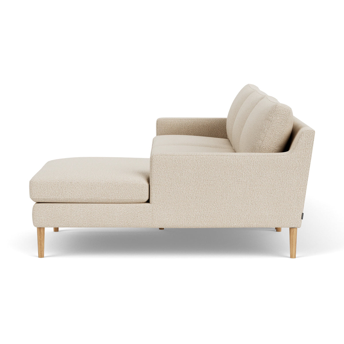 Astha Boucle Right Chaise Sofa - Modern Upholstered Sectional Couch with Chaise Lounge for Living Room, Family Room & Apartment Decor