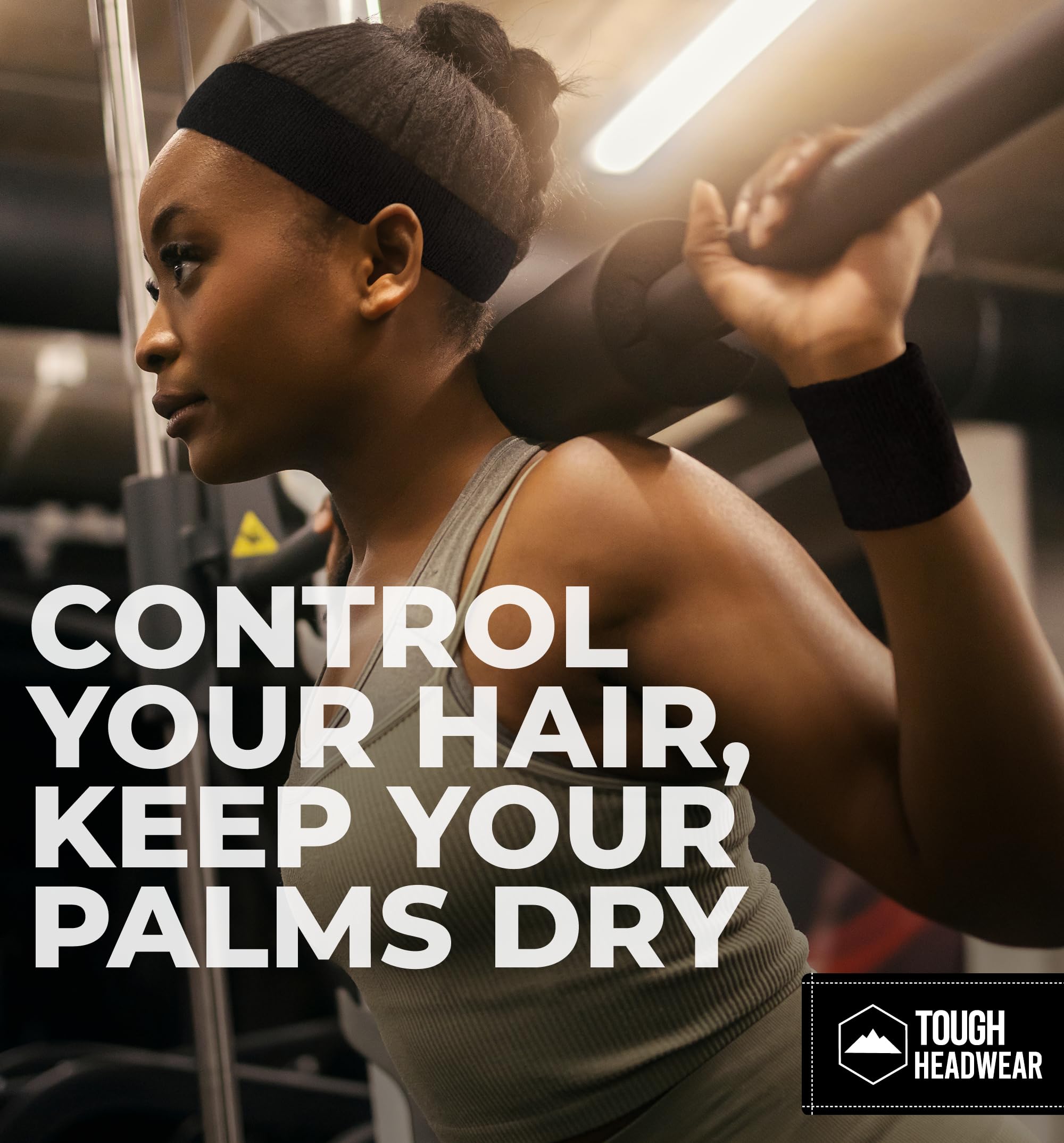 Breathable Terry Cloth Sweatband Set - Moisture Wicking Headbands & Wristbands for Men & Women - Perfect for Tennis, Basketball, Gym Workouts & Sports Activities | Stay Dry During Exercise & Fitness Training