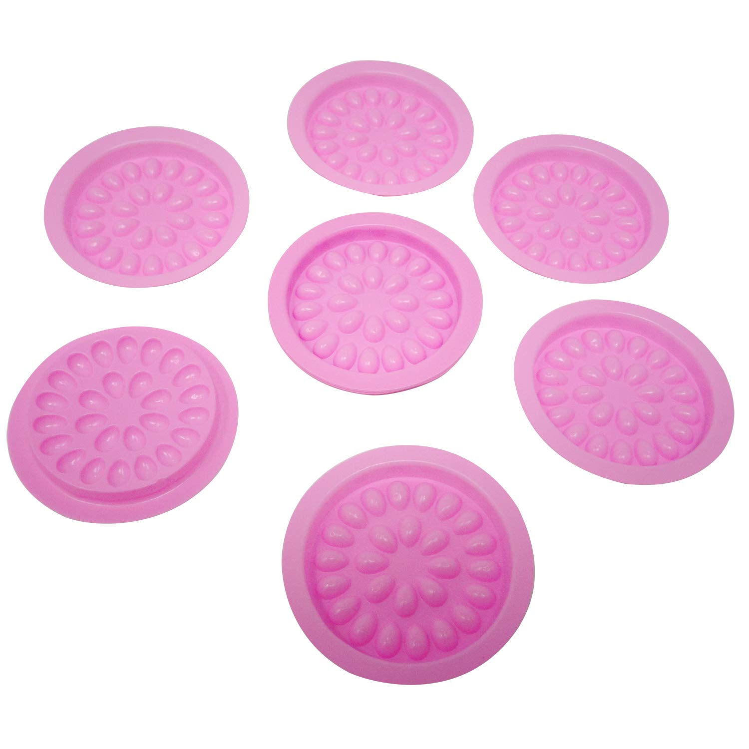 Honbay 100PCS Disposable Plastic Eyelash Glue Trays - False Eyelash Extension Adhesive Pallet Pads for Lash Artists, Nail Art & Tattoo Ink (Pink) - Perfect for Salon, Spa & Professional Makeup Applications