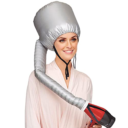 Beautyours Portable Bonnet Hair Dryer Attachment - Adjustable Hood for Safe & Even Heat Distribution - Perfect for Home Salon, Travel & Professional Styling