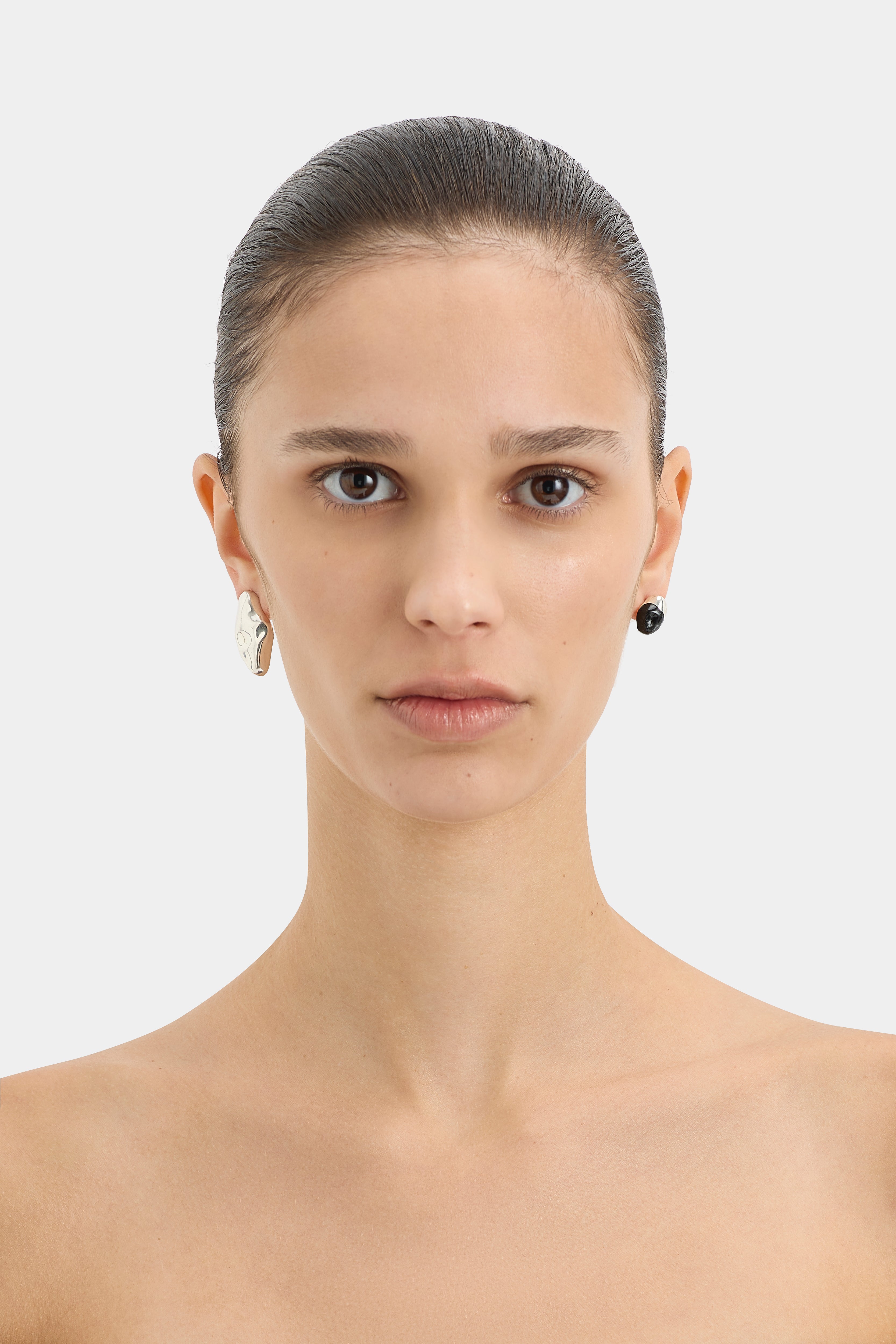 South Abstract Stud Earrings for Women - Minimalist Geometric Dangle Earrings for Daily Wear, Office & Party | Hypoallergenic Stainless Steel Jewelry
