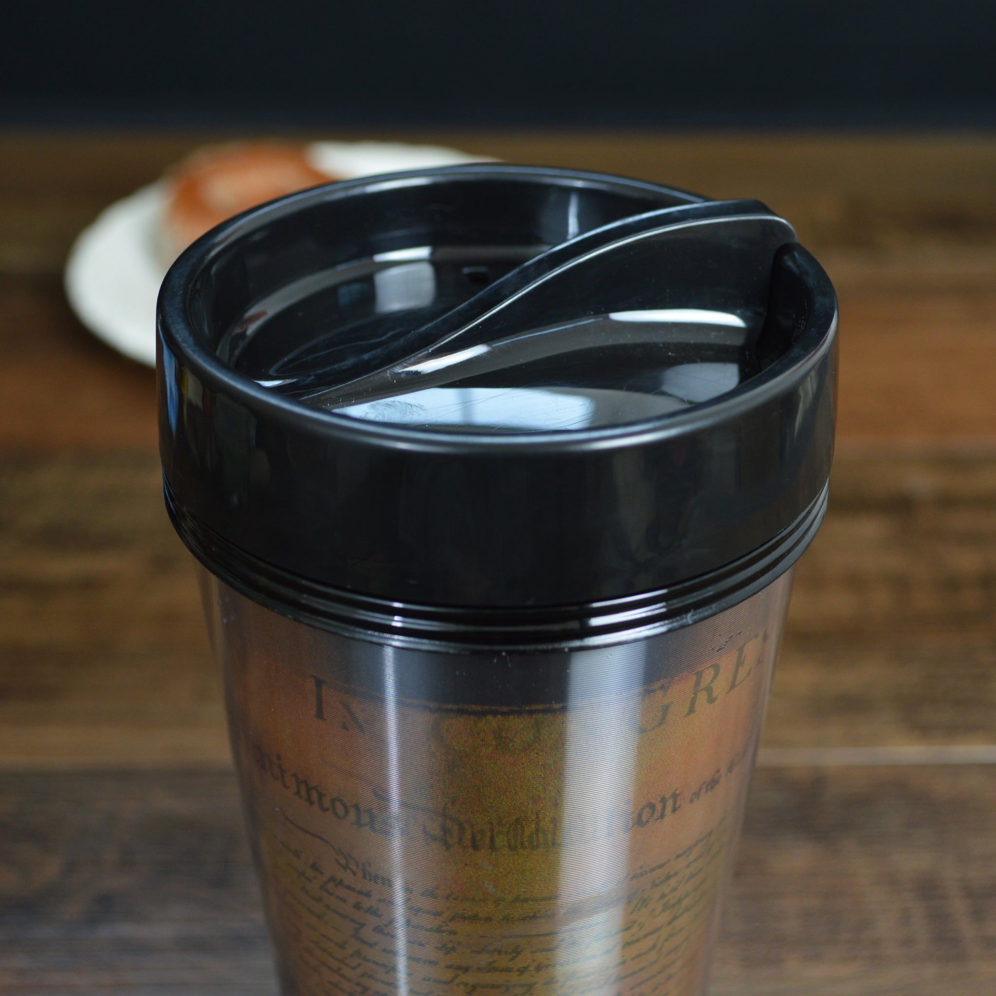 National Treasure Insulated Travel Mug - Stainless Steel Coffee Thermos with Lid - Perfect for Commuting, Hiking & Outdoor Adventures