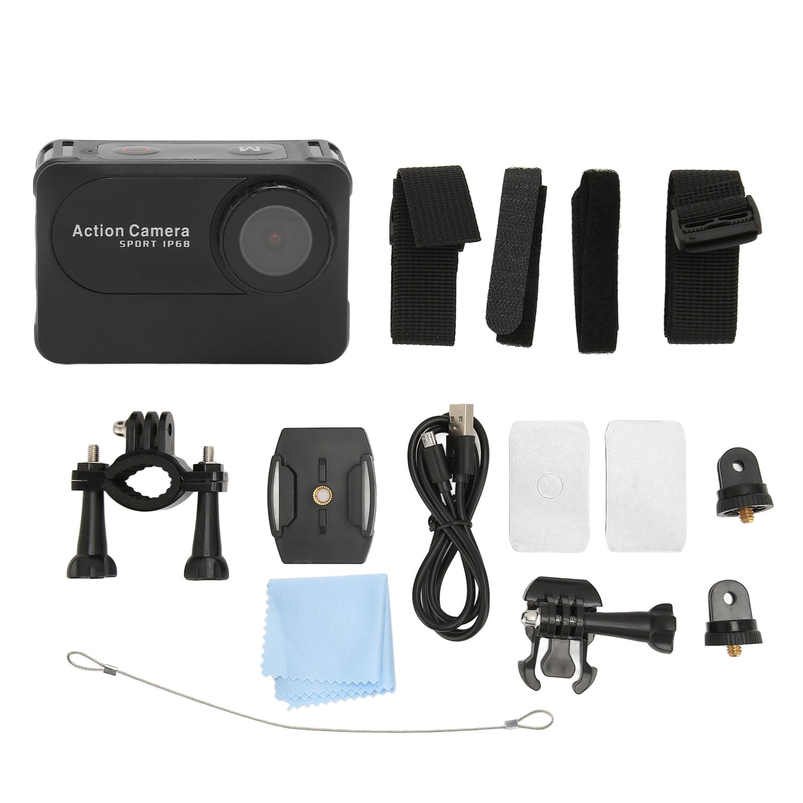 4K Ultra HD WiFi Action Camera - 170° Wide Angle Waterproof Sports Camera with LED Indicator | 10 Hours Battery Life | Multi-Mode for Outdoor Adventures, Travel Vlogging, Underwater Diving & Extreme Sports