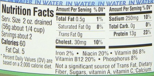 Gefen Chunk Light Tuna in Water - 6 Oz Cans, Pack of 6 | High Protein, Low Fat, Healthy Snack for Salads, Sandwiches & Quick Meals