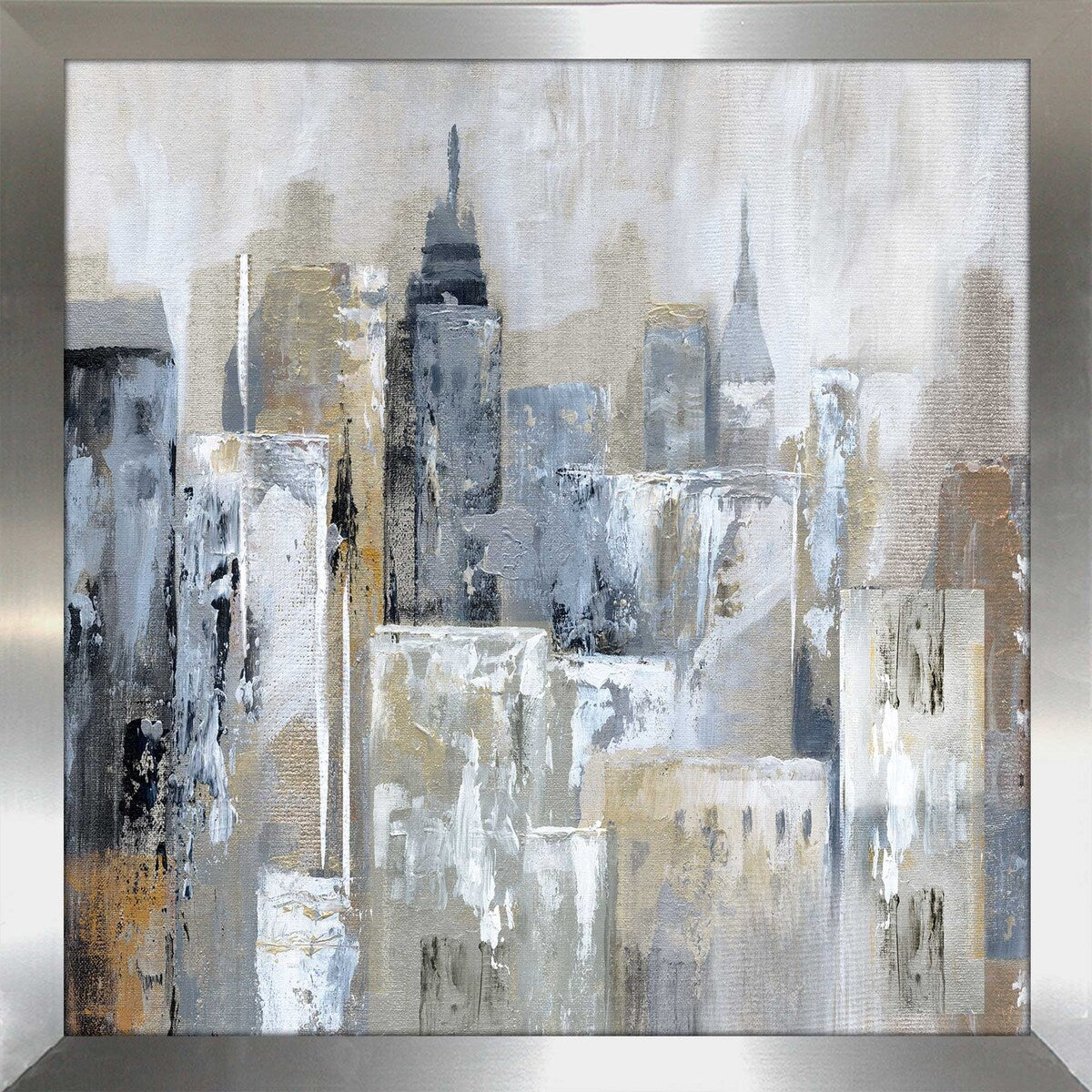 Bay City Reflection by Nan - Premium Acrylic Wall Art Print - Modern Home & Office Decor for Living Room, Bedroom or Workspace