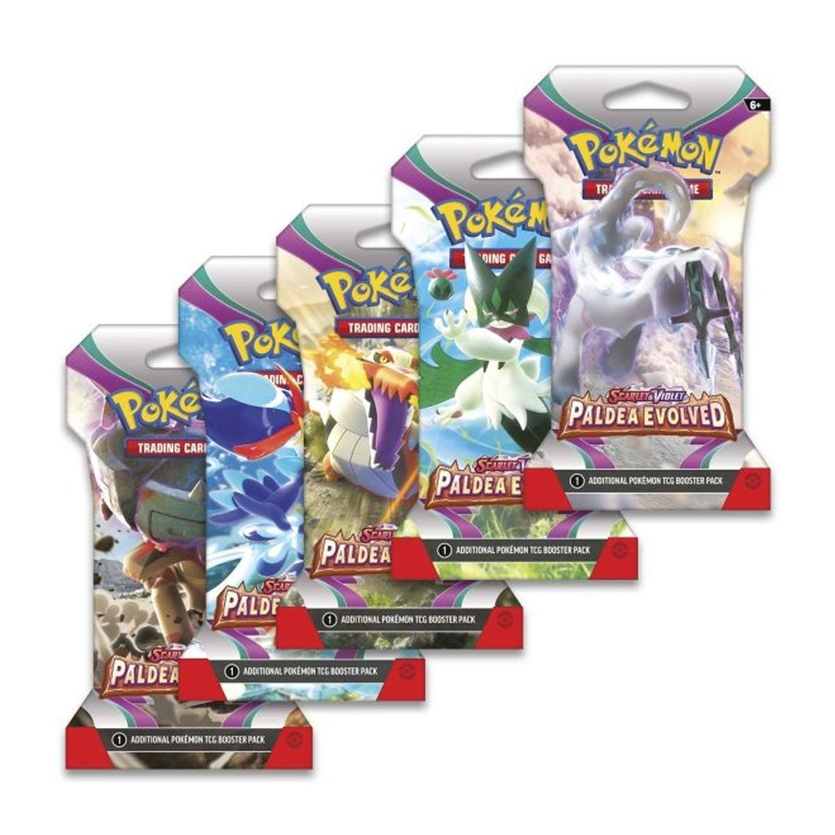Pokemon Scarlet and Violet Paldea Evolved Sleeved Booster Pack - 36 Cards for Trading, Battling & Collecting | Perfect for Pokemon TCG Players and Fans