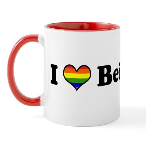 White/Red Inside - I Love Being Gay Mug