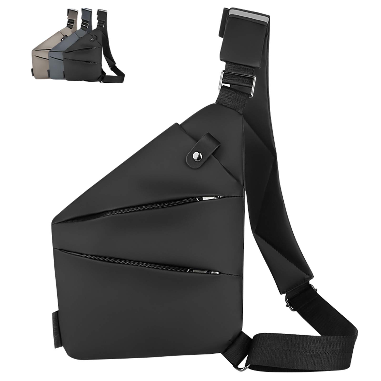 Lightweight Crossbody Sling Bag for Men & Women - Adjustable Chest Shoulder Bag, Slim Multipurpose Daypack for Travel, Hiking & Daily Use