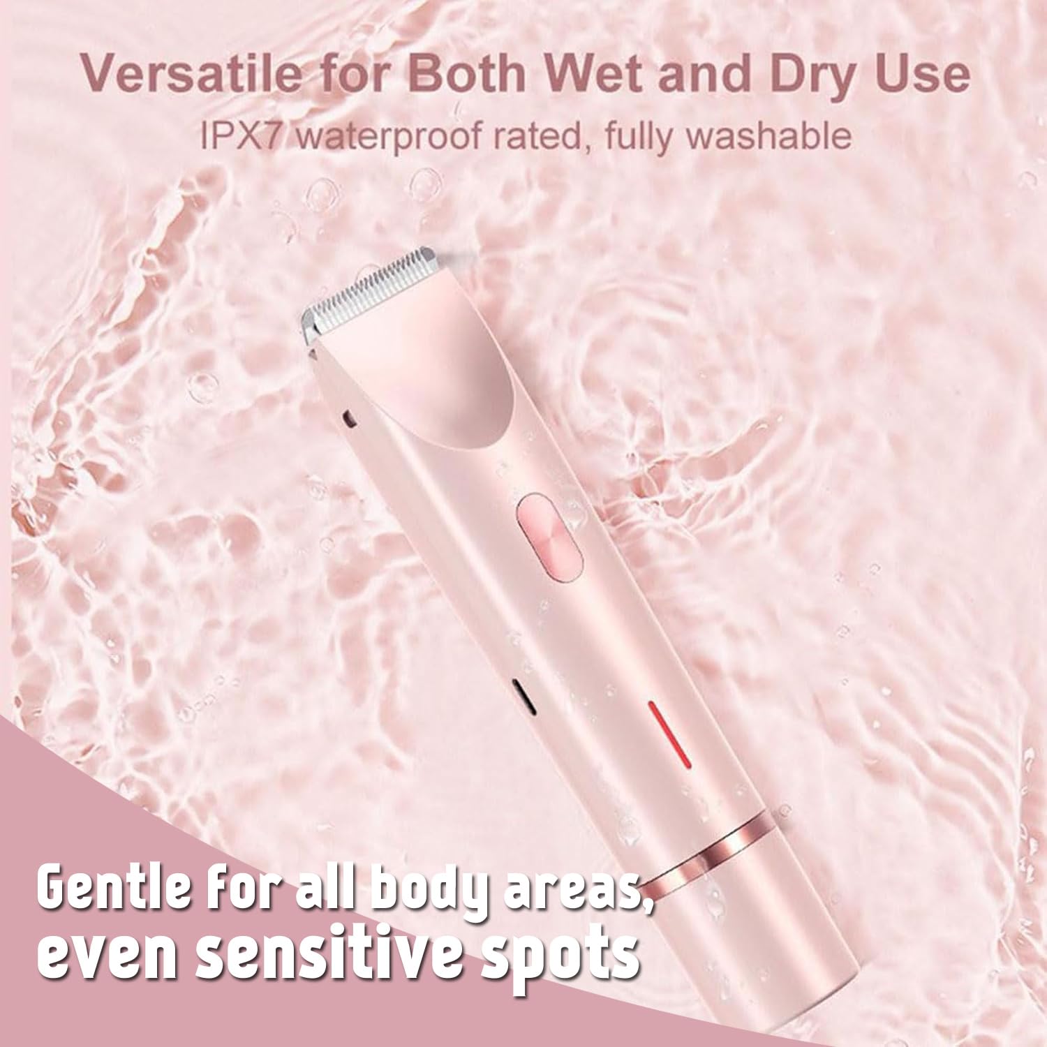 2025 Upgraded Pink Galaxy 2-in-1 Electric Razor for Women - Waterproof Bikini Trimmer & Lady Shaver with Comfort Design (Blue) | Perfect for Travel, Gym & Sensitive Skin Care