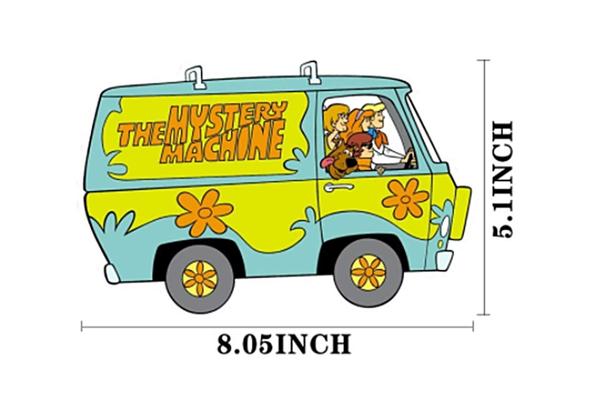 Scooby Doo Mystery Van Heat Transfer Iron On Patch - Cartoon Dog Decal for DIY T-Shirts, Jackets & Bags - Perfect for Cosplay, Halloween & Fan Gifts