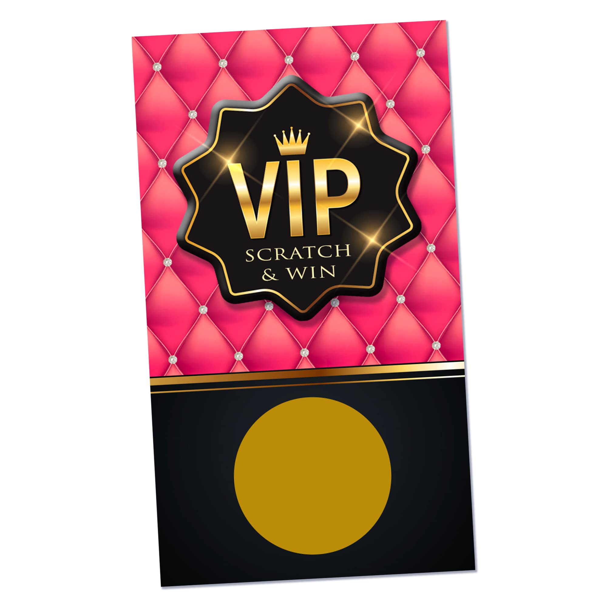 Premium Pink VIP Scratch Off Cards - 30 Pack for Customer Appreciation & Loyalty Rewards - Fun Scratch & Win Game Cards for Events, Parties & Business Promotions