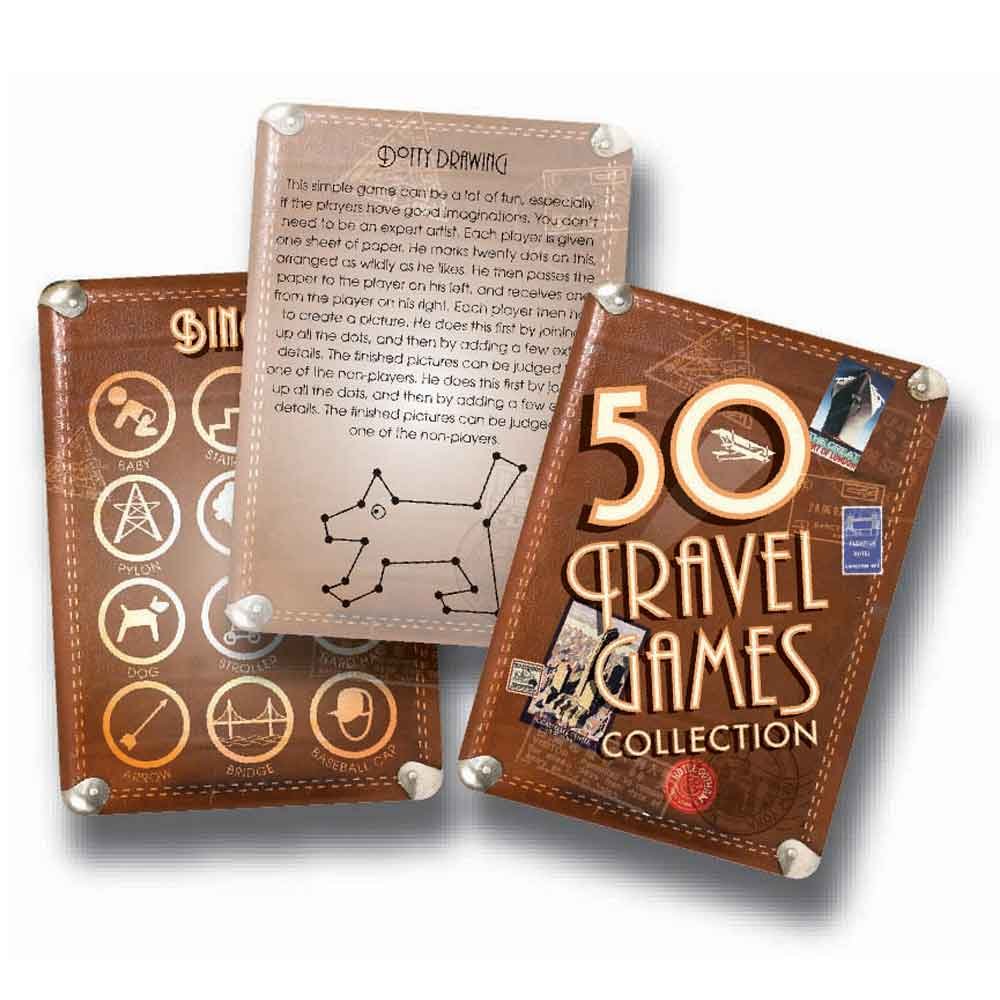 50 Fun Travel Games for Kids & Adults - Compact Card Games for Road Trips, Airplanes & Family Vacations | Lagoon