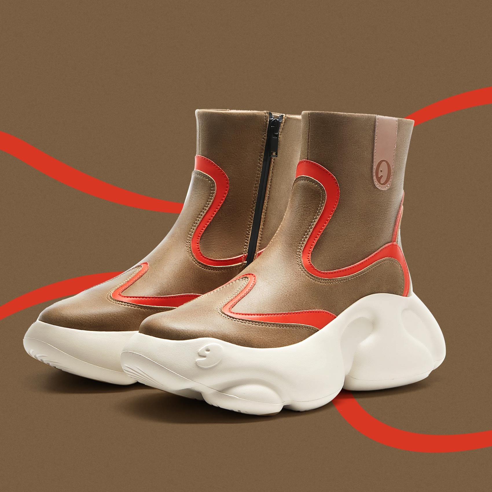Elk Brown Zarautz V Women's Casual Sneakers - Comfortable Walking Shoes for Women - Perfect for Running, Gym & Everyday Wear