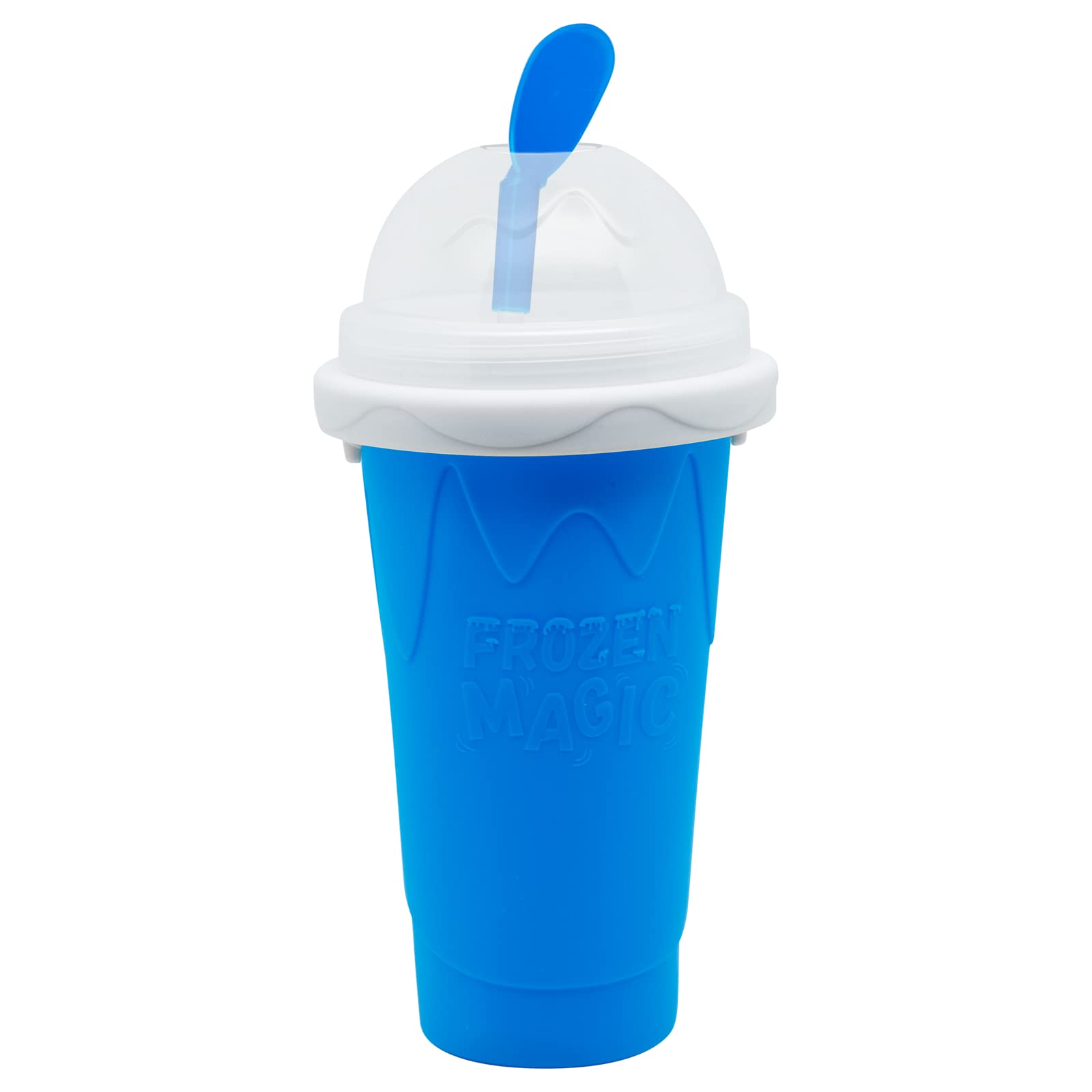 **Magic Quick Freeze Slushy Maker Cup – DIY Slushie, Smoothie, Milk & Juice Freezer Cup with Lid & Straw – Perfect for Kids, Parties, Summer Drinks & Outdoor Fun (Blue)**