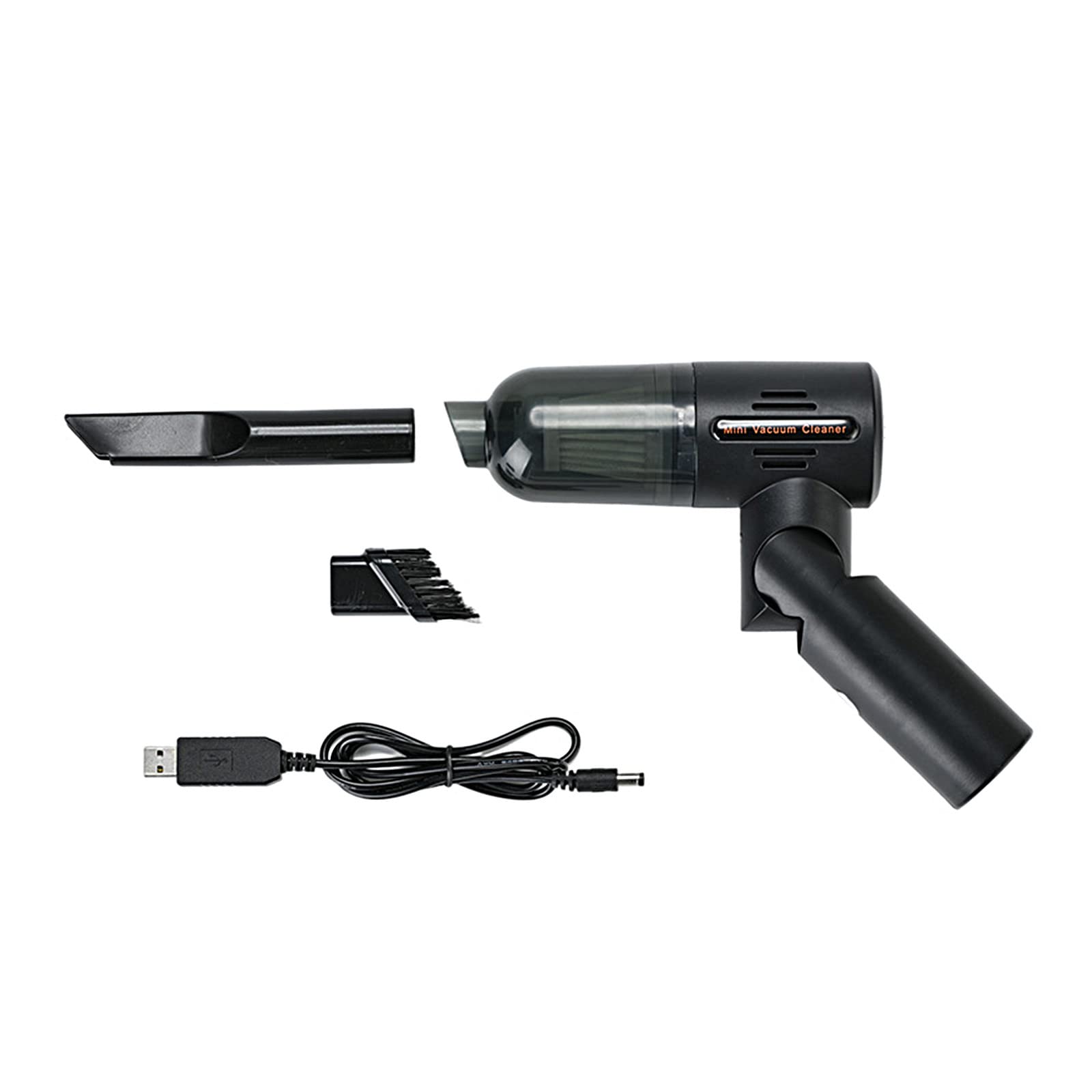 Comigeewa DQ7 Mini Folding Cordless Portable Powerful Vacuum Cleaner with LED Light & USB Charging - Perfect for Car, Home, Office, and Pet Hair Cleaning