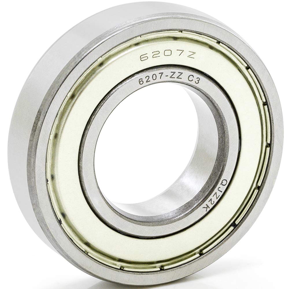 10-Pack 6207-ZZ Deep Groove Radial Ball Bearings 35x72x17mm (IDxODxWidth) Double Metal Shield C3 Clearance - Perfect for Electric Motors, Industrial Machinery & Automotive Applications