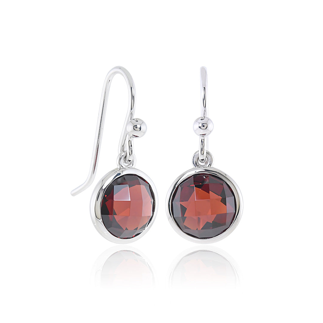 Garnet Marais Earrings – Elegant Gemstone Jewelry for Women | Perfect for Parties, Weddings & Special Occasions