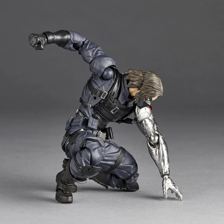 Amazing Yamaguchi Revoltech Winter Soldier Action Figure NR026 - Collectible Marvel Superhero Toy for Display & Play