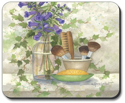 Premium Art Plates & Bath Brushes Set - Non-Slip Mouse Pad for Office & Home Use - Perfect for Artists, Gamers & Bathroom Decor